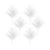 Glitter Bush (Set of 6) 24"H Plastic Stem