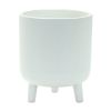 Pot w/Legs (Set of 2) 3.25"D x 4"H, 4.5"D x 5.5"H Dolomite