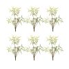 Mini Fern Bush (Set of 6) 19"H Plastic Stem