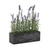 Set Of 2 Potted Lavender Plants - 11.5"L x 14.75"H (Plastic)