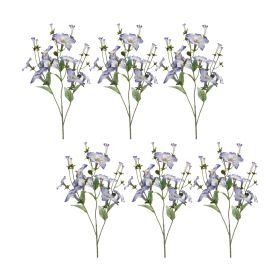 Morning Glory Spray (Set of 6) 24.5"H Polyester Stem