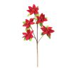 Poinsettia Spray (Set of 6) 26"H Polyester Stem