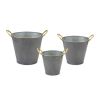 Metal Pail Set (9.5", 11.5", 13" Diameters)