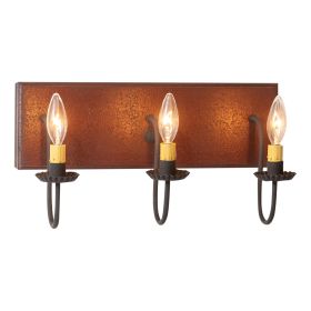 3-Light Vanity Light in Americana Red