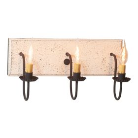 3-Light Vanity Light in Americana Vintage White