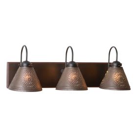 3-Light Crestwood Vanity Light in Rustic Black
