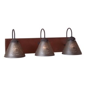 3-Light Crestwood Vanity Light in Americana Red