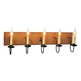 5-Light Vanity Light in Americana Pearwood