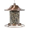 Copper Bird Feeder With Plastic Seed Reservoir Tube