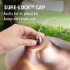 Copper Bird Feeder With Plastic Seed Reservoir Tube