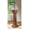 Imperial Wood Marble Inlaid Column Large