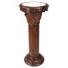 Imperial Wood Marble Inlaid Column Large