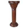 Imperial Wood Marble Inlaid Column Large