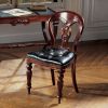 SIMSBURY MANOR LEATHER SIDE CHAIR