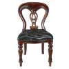 SIMSBURY MANOR LEATHER SIDE CHAIR