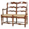 Dark Wood Solid Mahogany Bench
