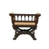 Dark Wood Solid Mahogany Porch Bench