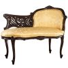 Dark Wood Solid Mahogany Chaise Lounge