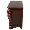 Dark Wood Solid Mahogany Side Table