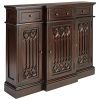 Dark Wood Solid Mahogany Sideboard With Drawers