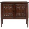Dark Wood Solid Mahogany Cabinet