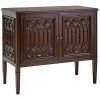 Dark Wood Solid Mahogany Cabinet
