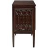 Dark Wood Solid Mahogany Cabinet