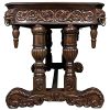 Dark Wood Solid Mahogany Rectangular Table