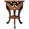 Dark Wood Solid Mahogany Patio Side Table