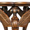 Dark Wood Solid Mahogany Patio Side Table