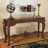 Dark Wood Solid Mahogany Console Table