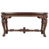 Dark Wood Solid Mahogany Console Table