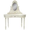Solid Mahogany With Rich Cream Finish Vanity Table