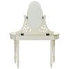 Solid Mahogany With Rich Cream Finish Vanity Table