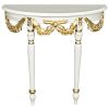 LOUIS XVI CRESCENT RIBBON WALL CONSOLE TABLE