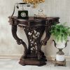 Dark Wood Brown Mahogany Console Table