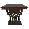 Dark Wood Brown Mahogany Console Table