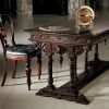 Dark Wood Chateau Hand-Carved Rectangular Table