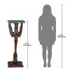 Dark Wood Solid Mahogany Pedestal
