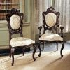 Set Of 6 Mahogany French Rococo Dining Chairs