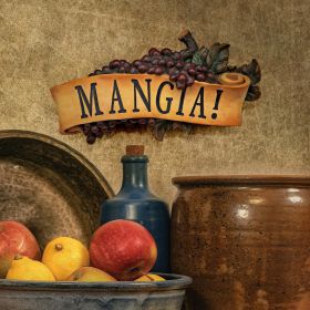 Mangia Grape Wall Plaque