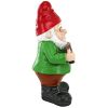 Go Away Sign Gnome Outdoor Garden Statue-Ornament