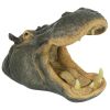 Hippo Head With Open Mouth Outdoor Garden Statue