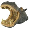 Hippo Head With Open Mouth Outdoor Garden Statue