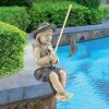 Nellie's Big Catch Outdoor Garden Statue