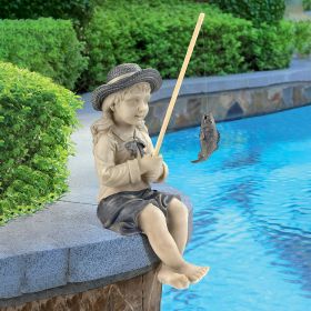 Nellie's Big Catch Outdoor Garden Statue