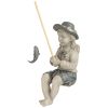 Nellie's Big Catch Outdoor Garden Statue