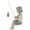 Nellie's Big Catch Outdoor Garden Statue