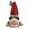 Topsy Turvy Theo Garden Gnome Statue-Ornament