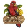 Tropic Parrot Paradise Wall Sculpture Plaque